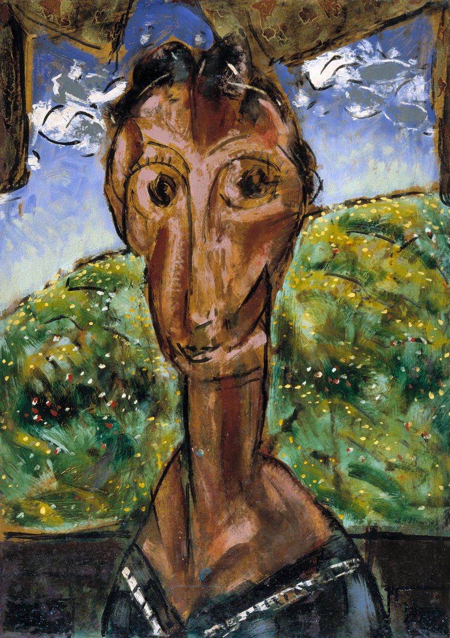 Naisen pää, n. 1929. tekijältä Alfred Henry Maurer