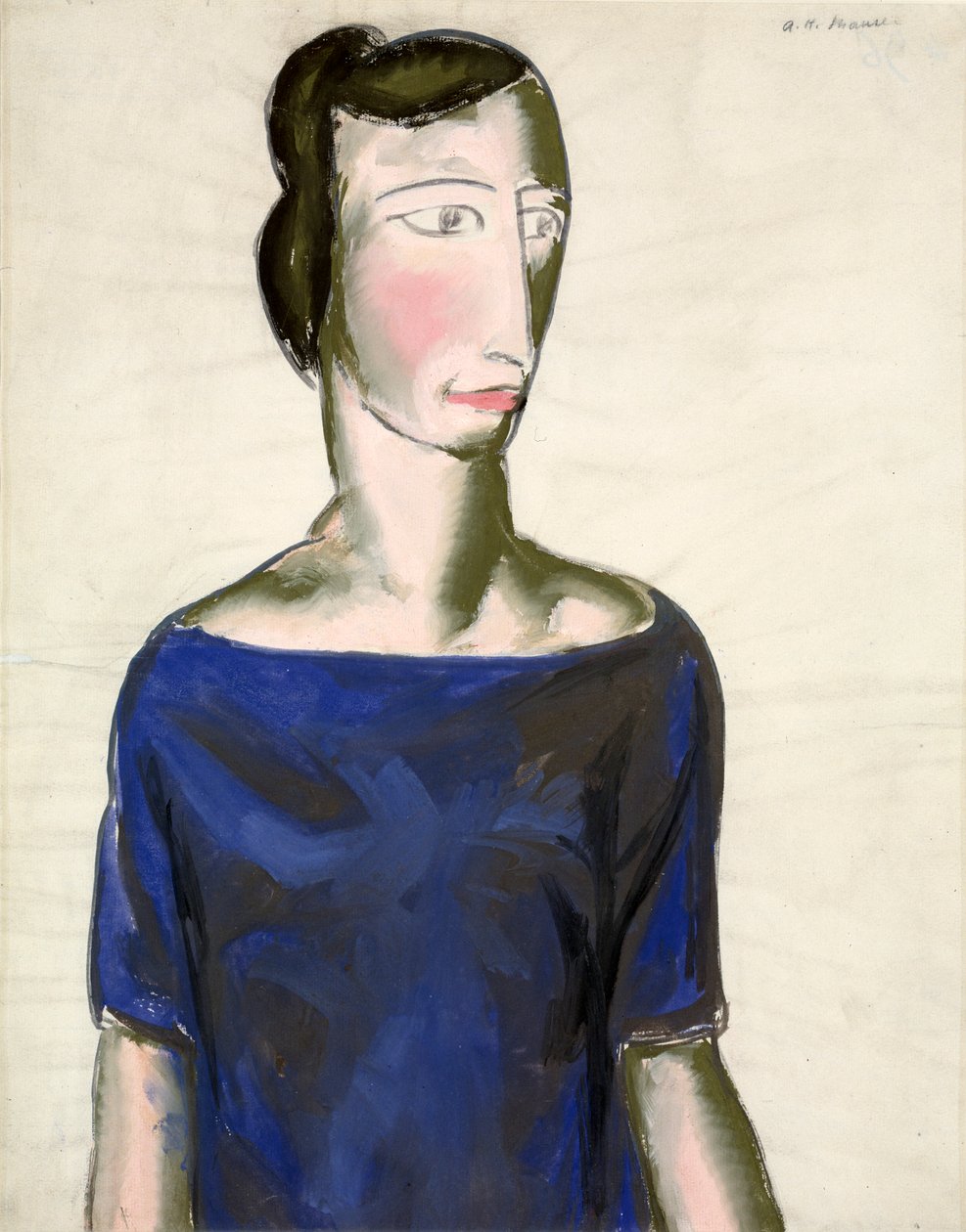 Tytön muotokuva, 1923. tekijältä Alfred Henry Maurer