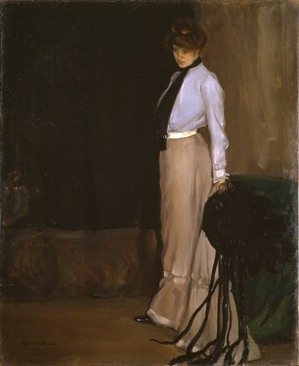 Malli, noin 1902 (öljy kankaalle). tekijältä Alfred Henry Maurer