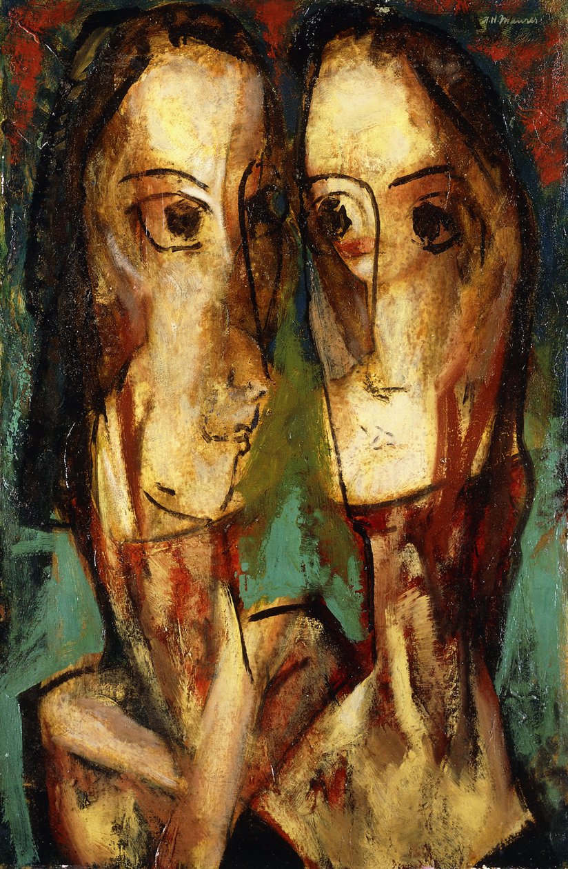 Kaksi päätä, n. 1928 tekijältä Alfred Henry Maurer