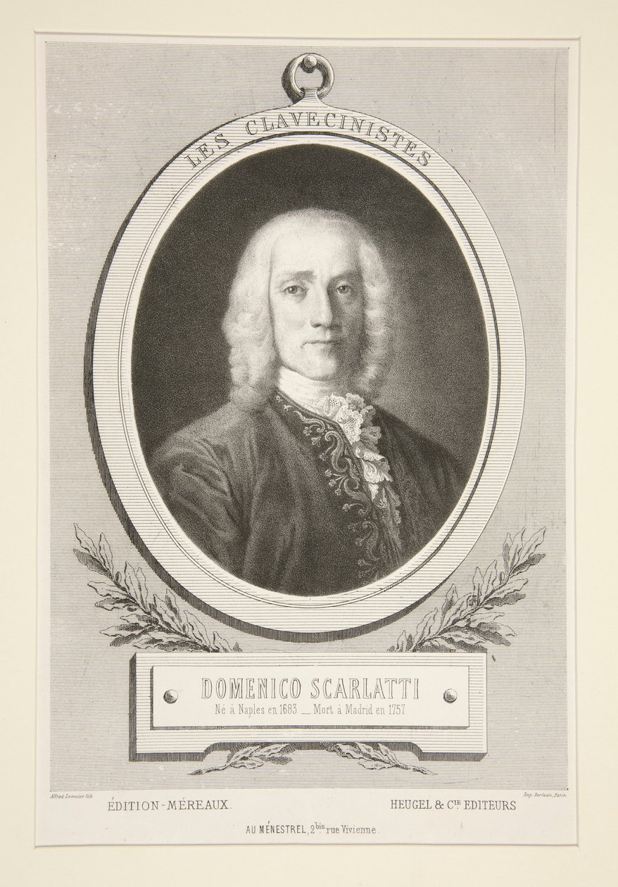 Klavikordistit: Domenico Scarlatti tekijältä Alfred Lemoine