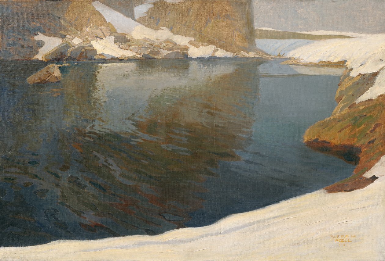 vuoristojärvi tekijältä Alfred Poell