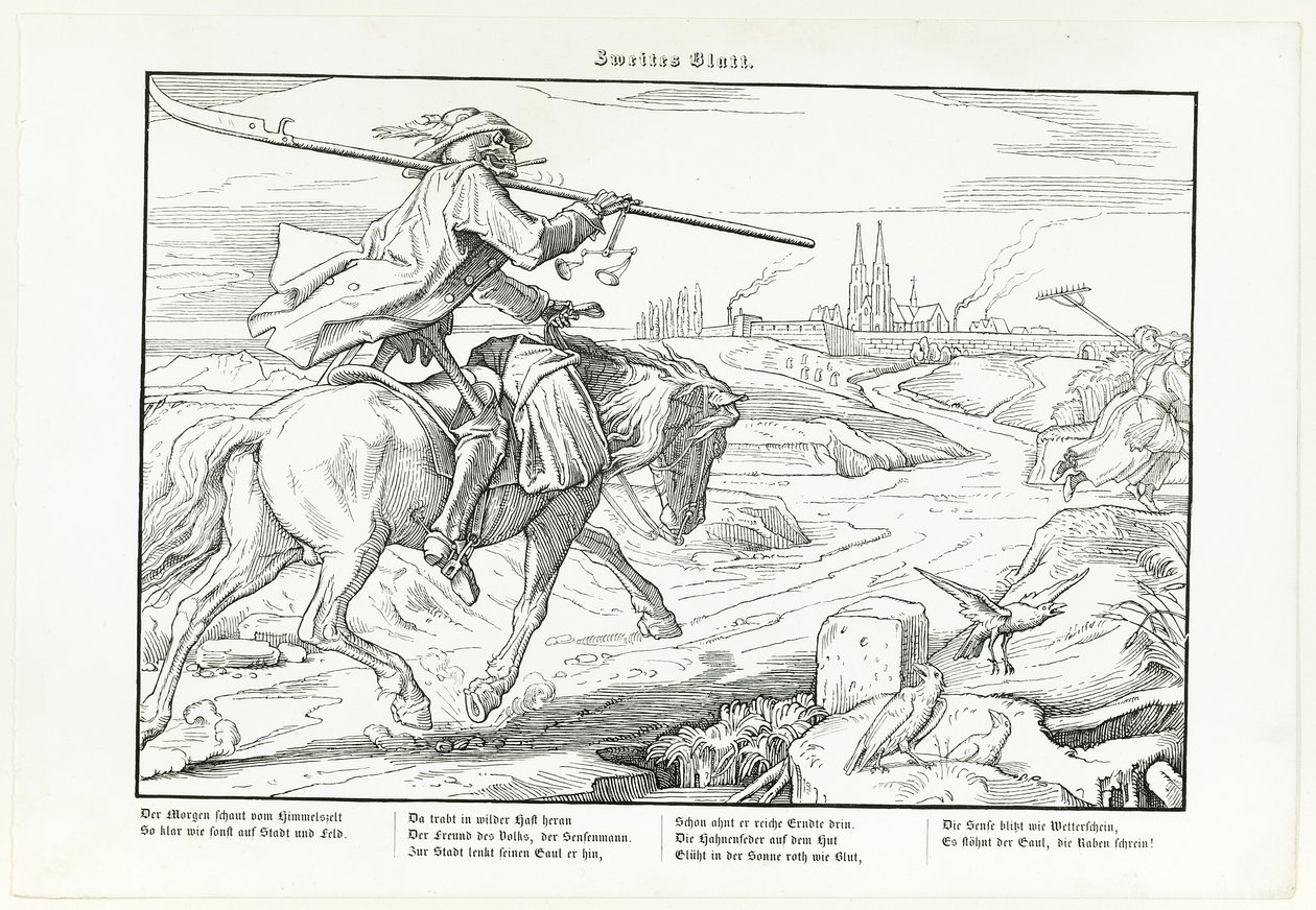 Myös kuoleman tanssi, levy II tekijältä Alfred Rethel