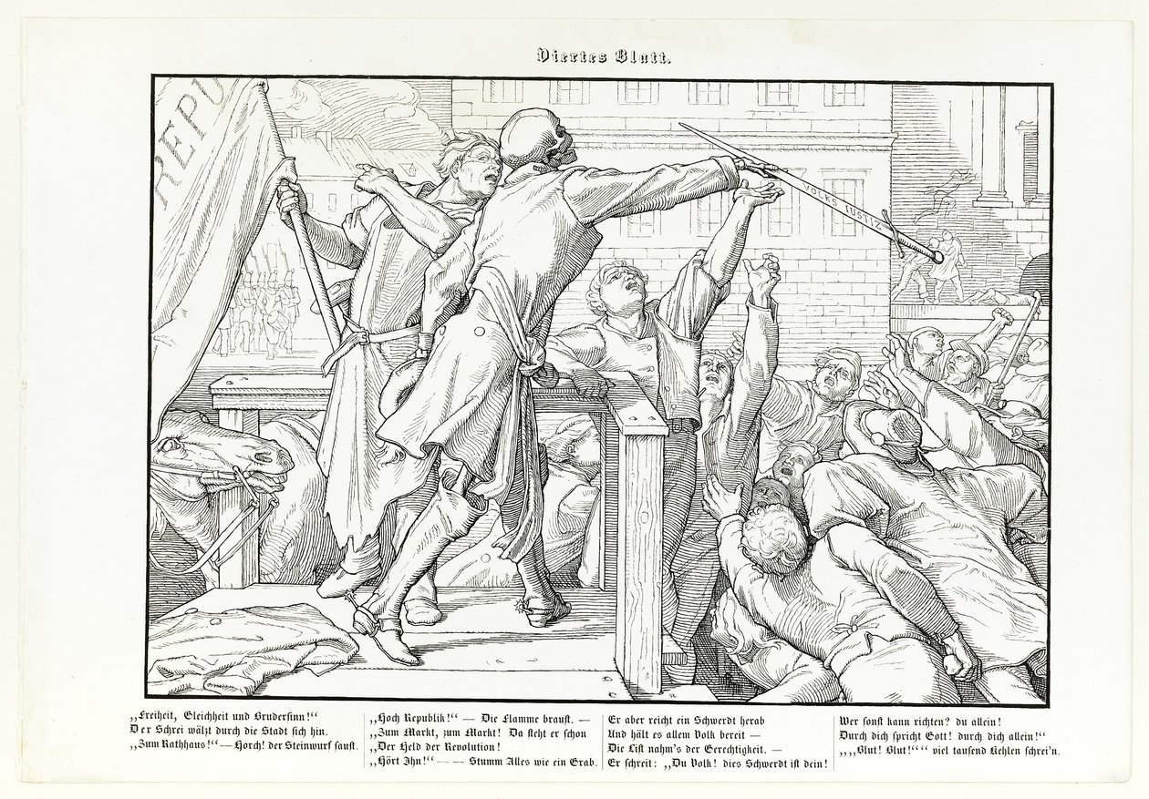 Myös Dance of Death, levy IV tekijältä Alfred Rethel