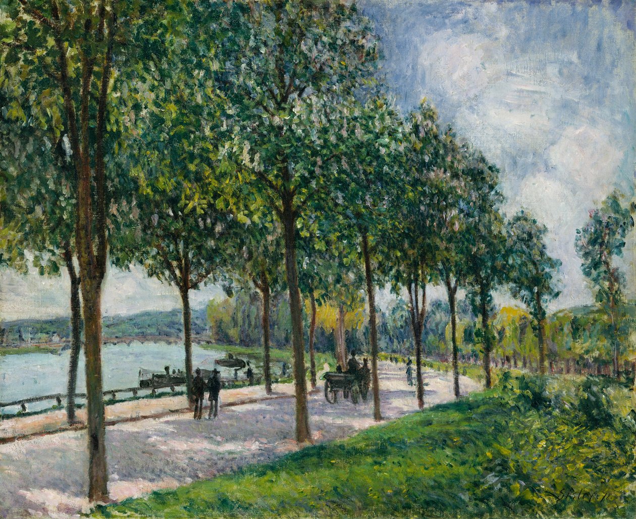 Kastanjapuiden kuja, 1878. tekijältä Alfred Sisley