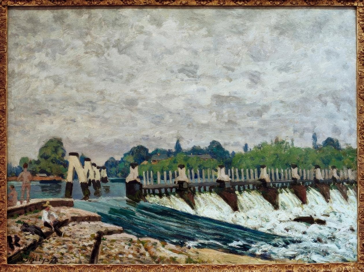 Moleseyn pato Hampton Courtissa tekijältä Alfred Sisley
