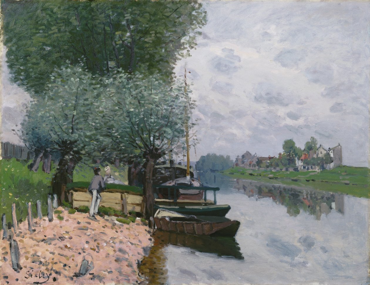 Seine? Bougival (Seine Bougivalissa) tekijältä Alfred Sisley
