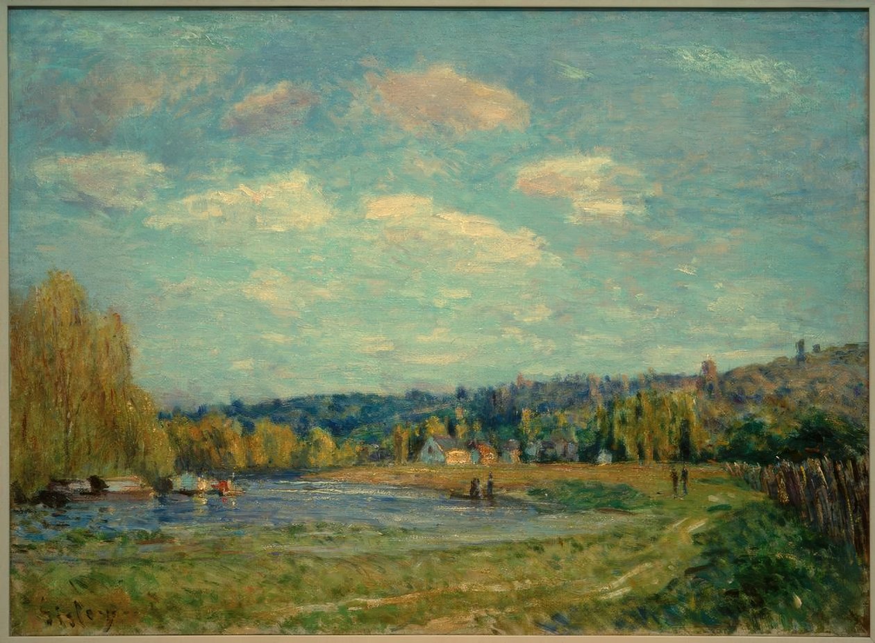 Seine Saint-Cloudissa tekijältä Alfred Sisley