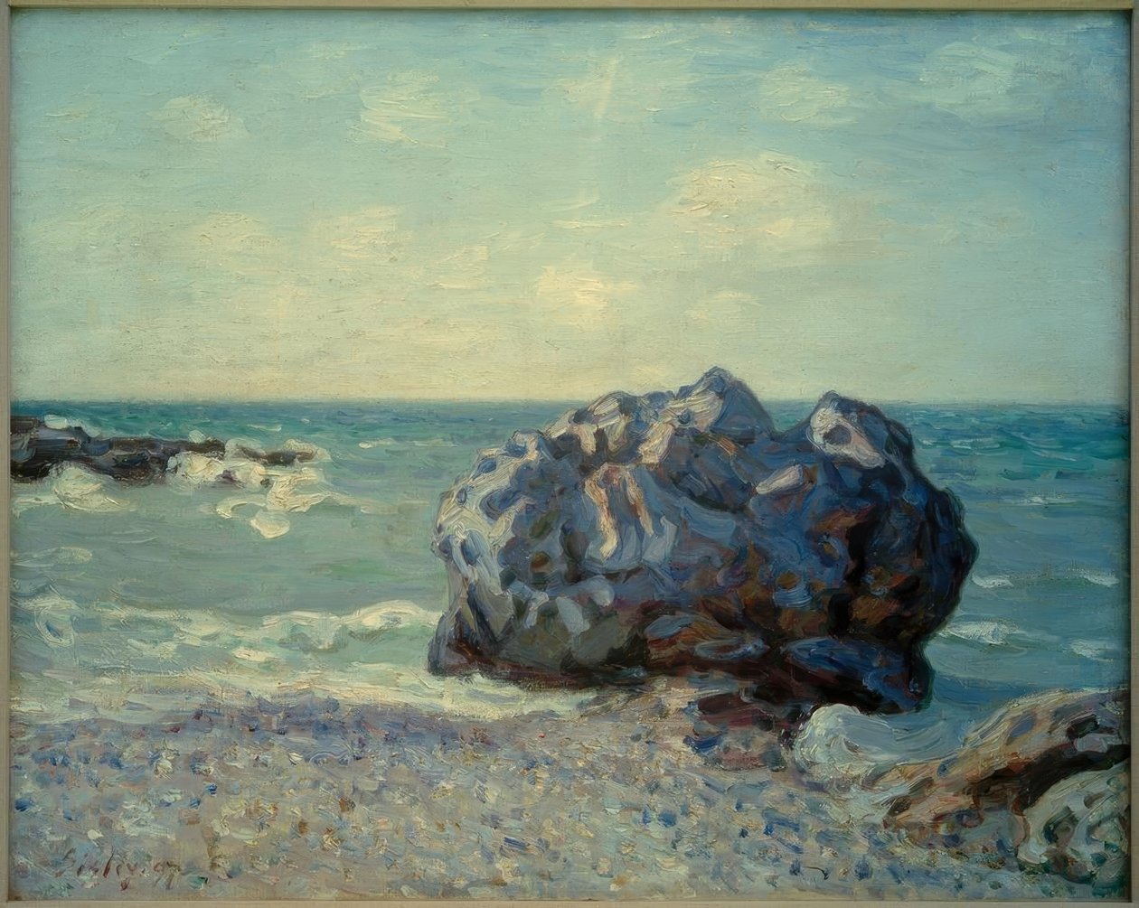 Langland Bay aamulla tekijältä Alfred Sisley
