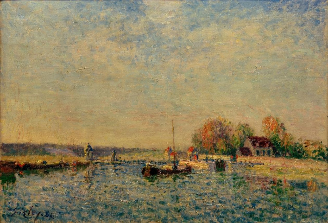 Loingin kanava tekijältä Alfred Sisley