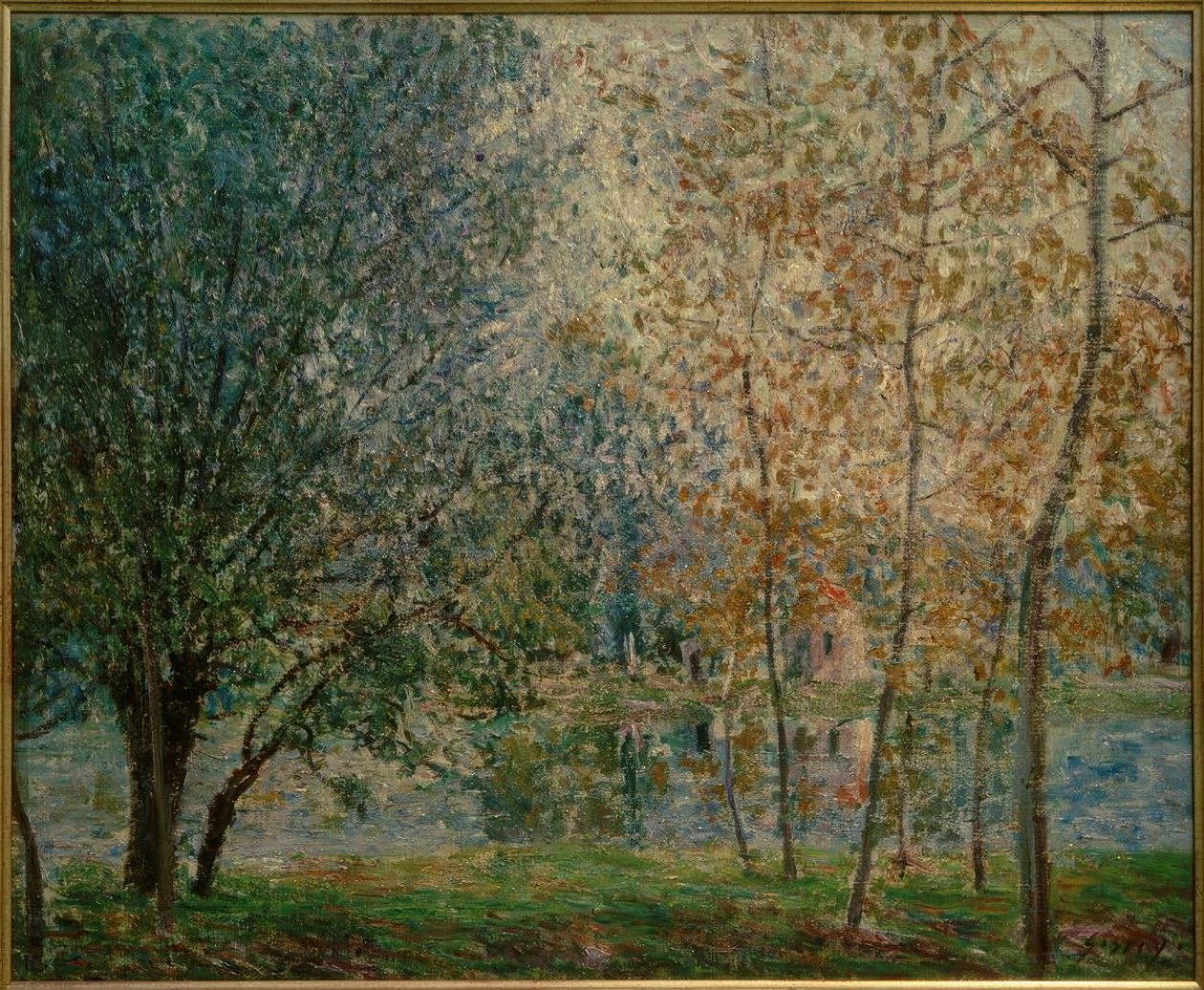 Loing Canal keväällä tekijältä Alfred Sisley