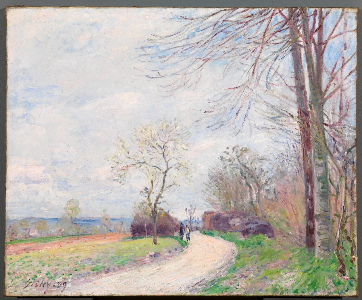 Chemin des Buttes (keväällä) tekijältä Alfred Sisley