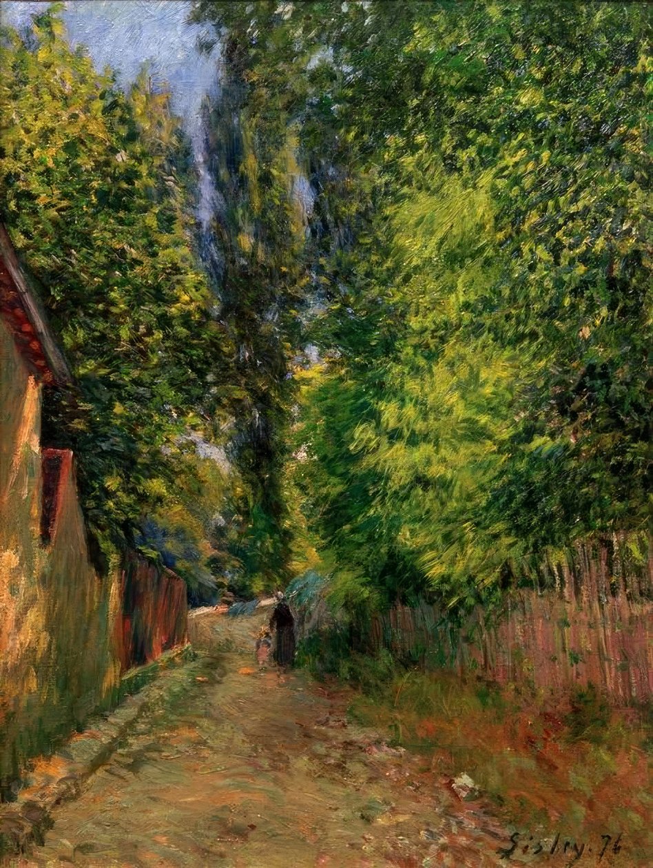 Louveciennesin ympäristö tekijältä Alfred Sisley