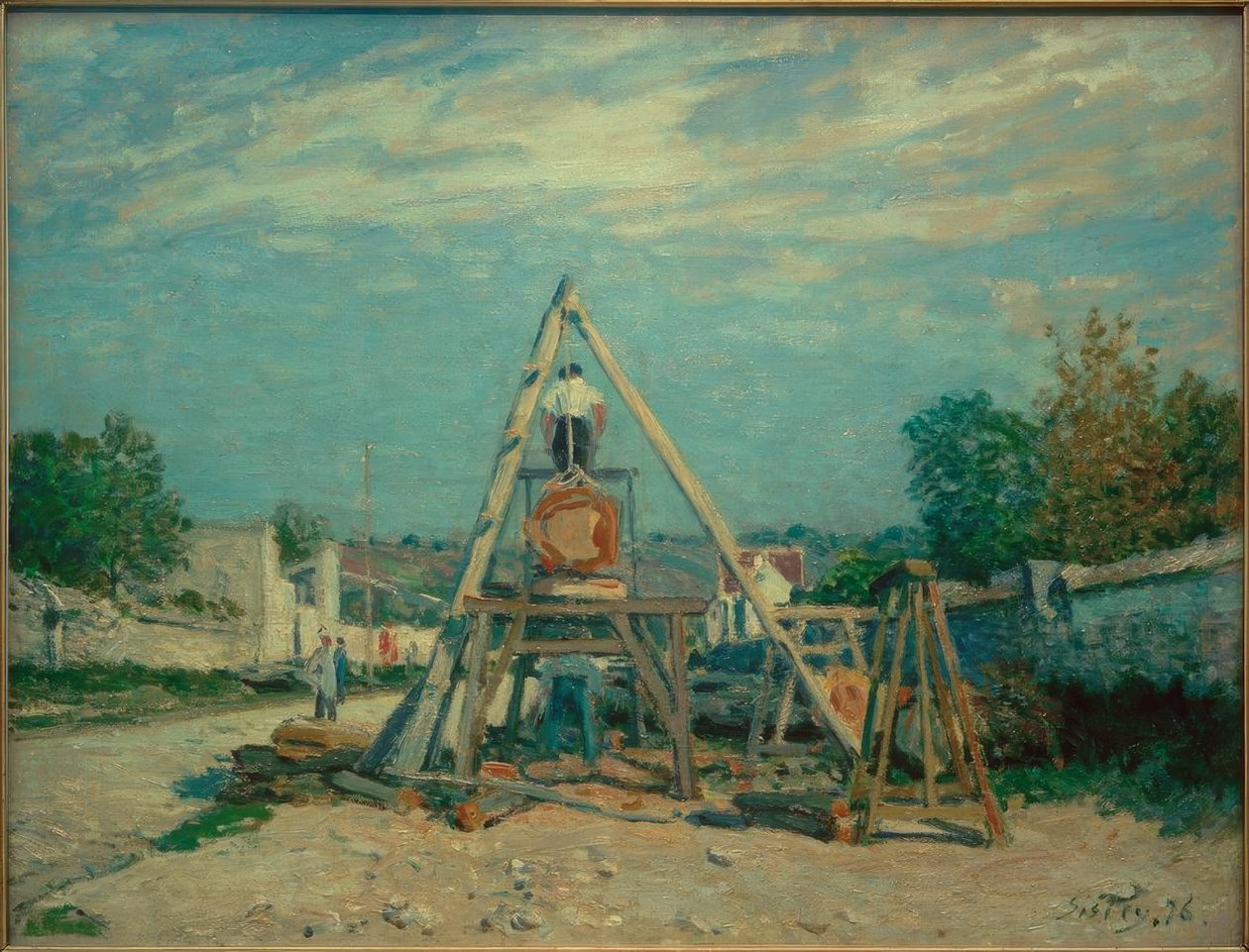 Les Scieurs de long tekijältä Alfred Sisley