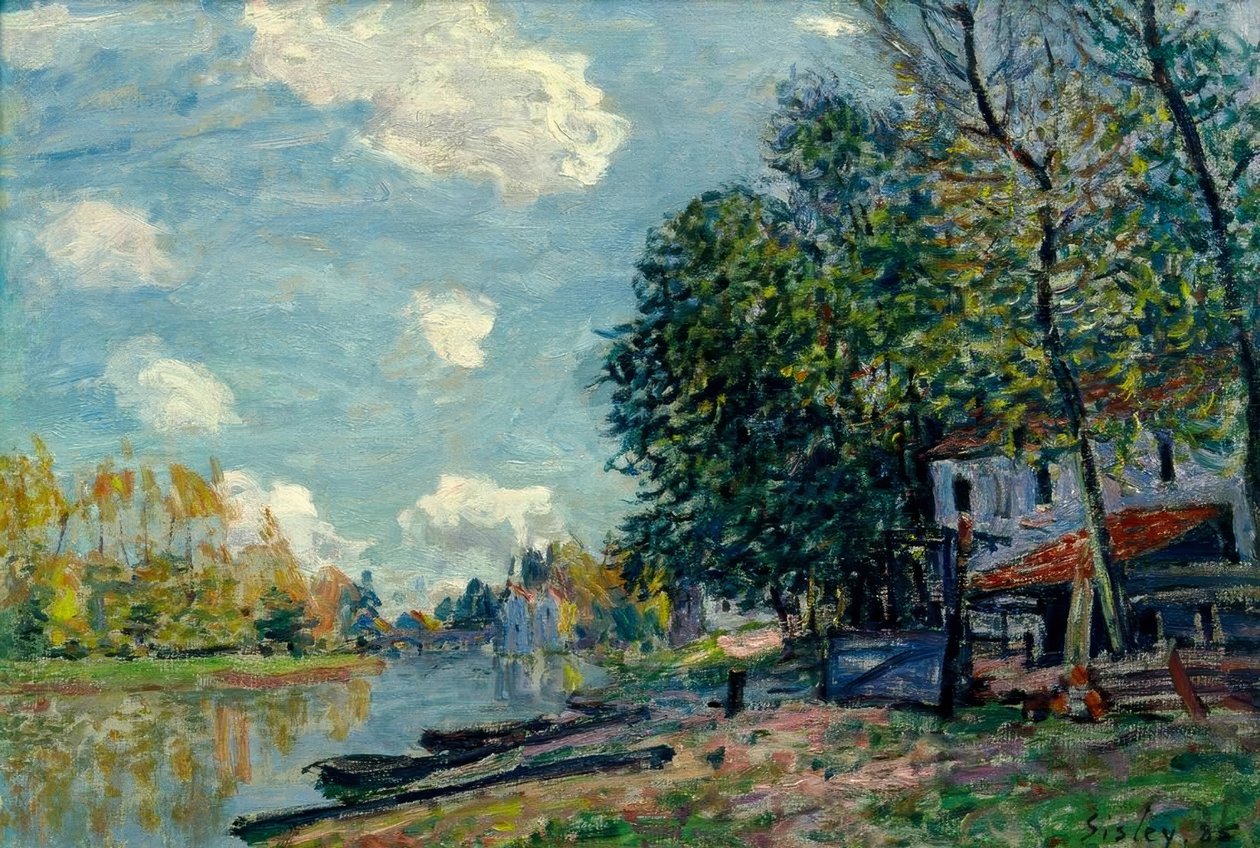 Moret – Bords du Loing tekijältä Alfred Sisley