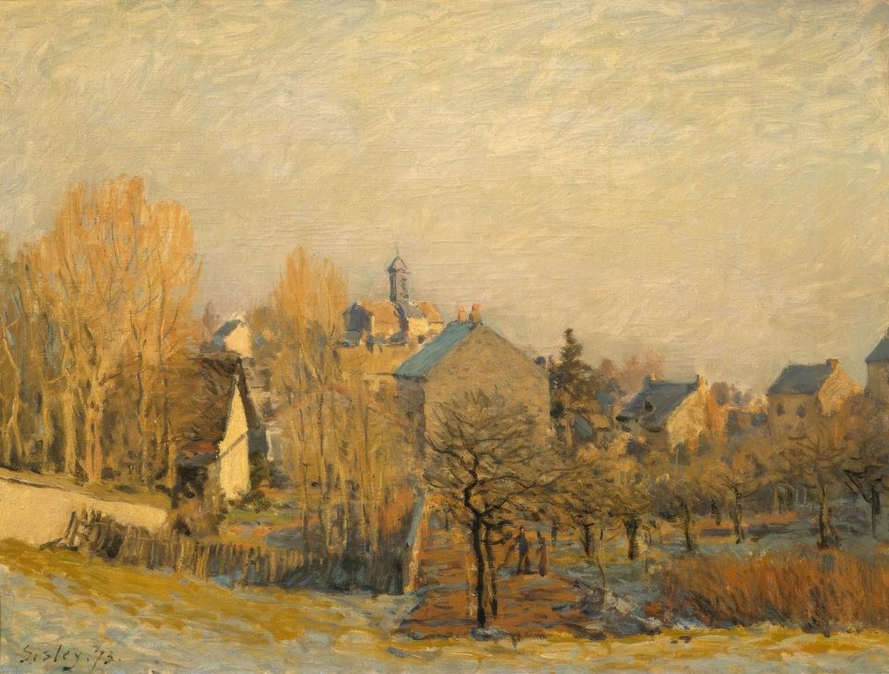Rauhreif Louveciennesissä tekijältä Alfred Sisley