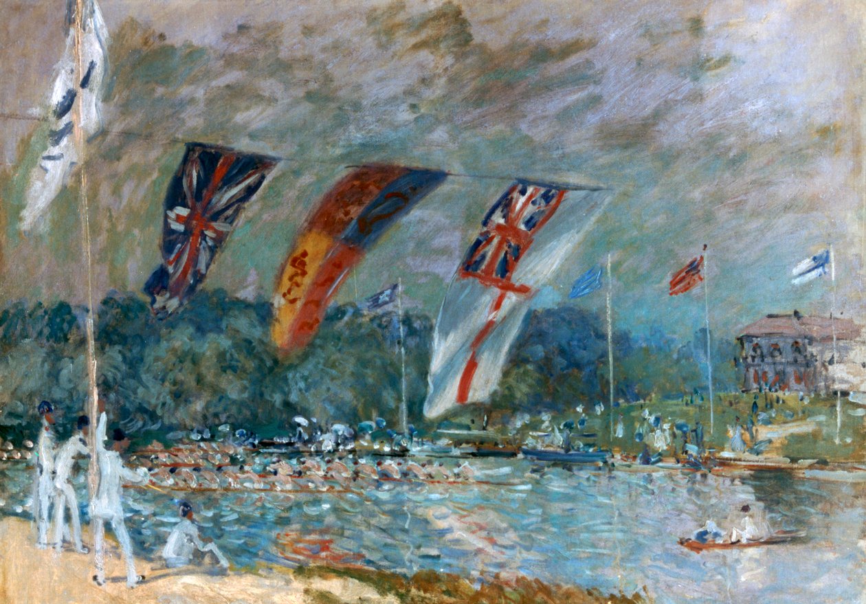 Regatta Moleseyssa, 1874 tekijältä Alfred Sisley