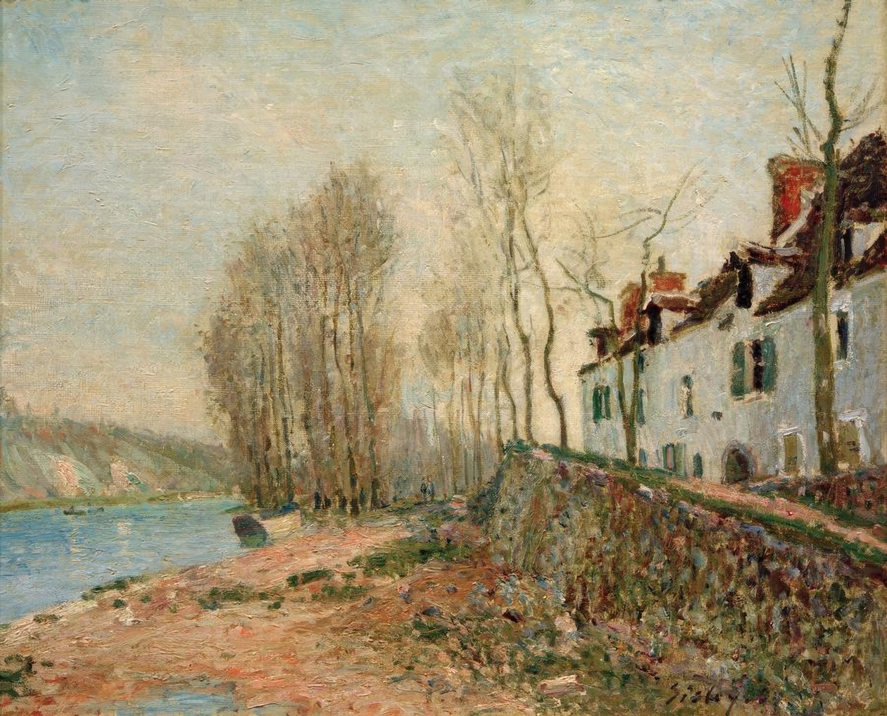 Saint-Mammes, La Croix-blanche tekijältä Alfred Sisley