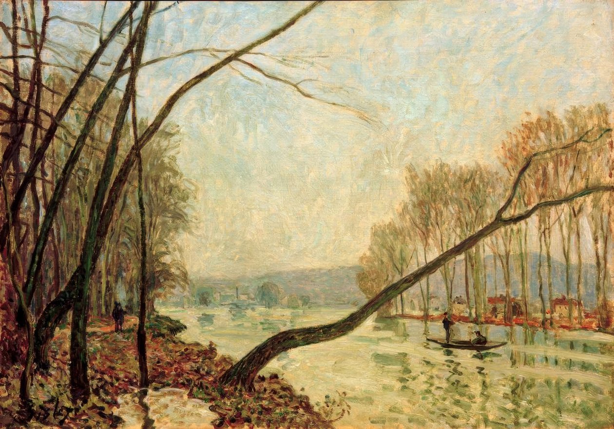 Seine-Ufer im Herbst tekijältä Alfred Sisley