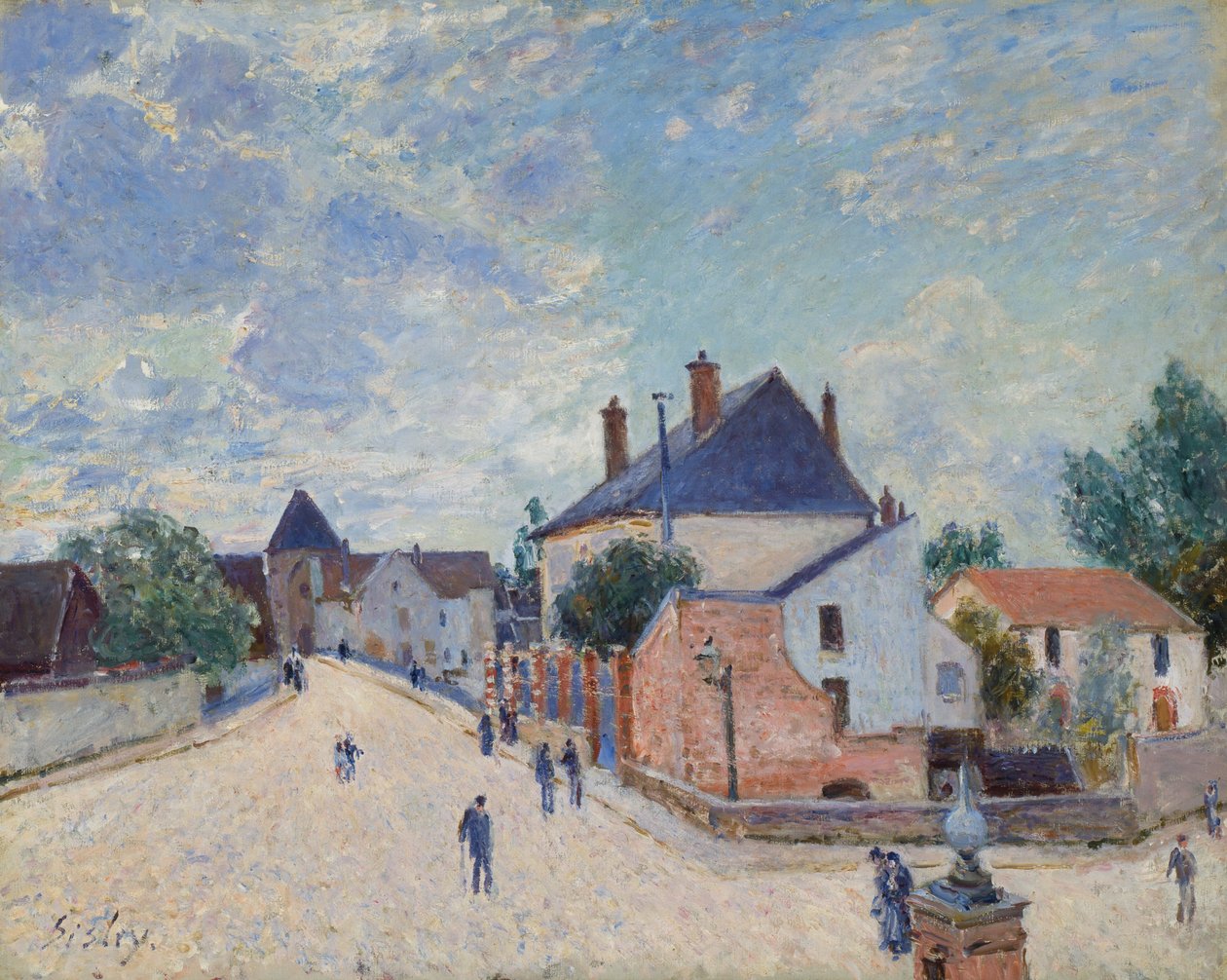 Katu Moretissa tekijältä Alfred Sisley