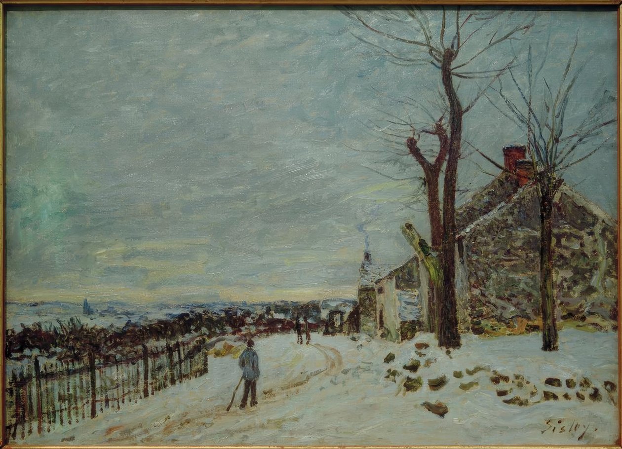 Temps de neige à Veneux-Nadon tekijältä Alfred Sisley