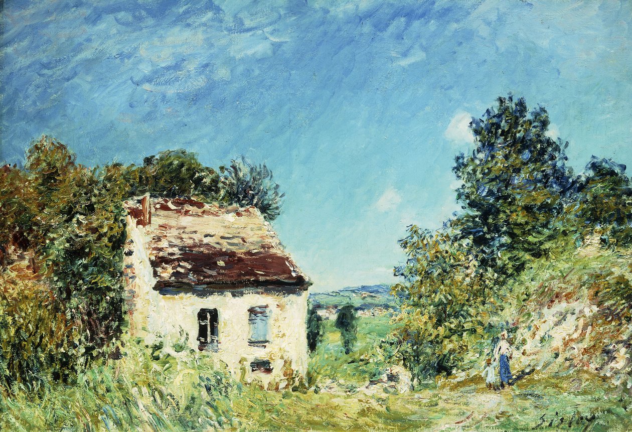 Hylätty talo; La Maison Abandonee, 1887 tekijältä Alfred Sisley
