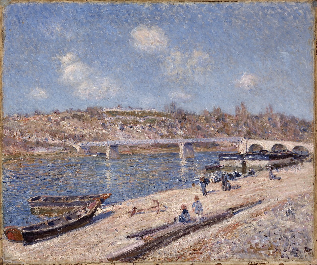 Saint-Mammèsin ranta tekijältä Alfred Sisley