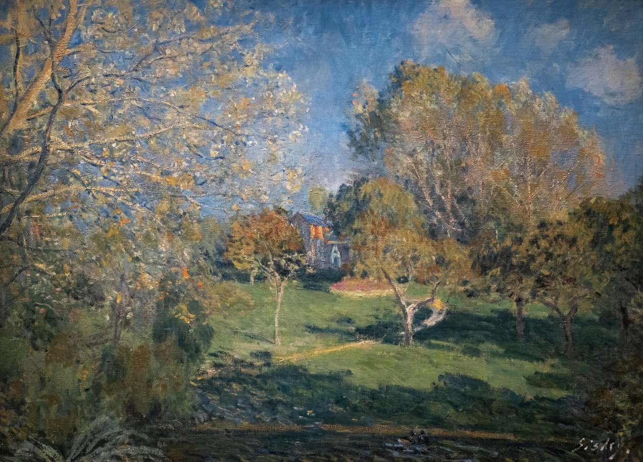 Hoscheden puutarha tekijältä Alfred Sisley
