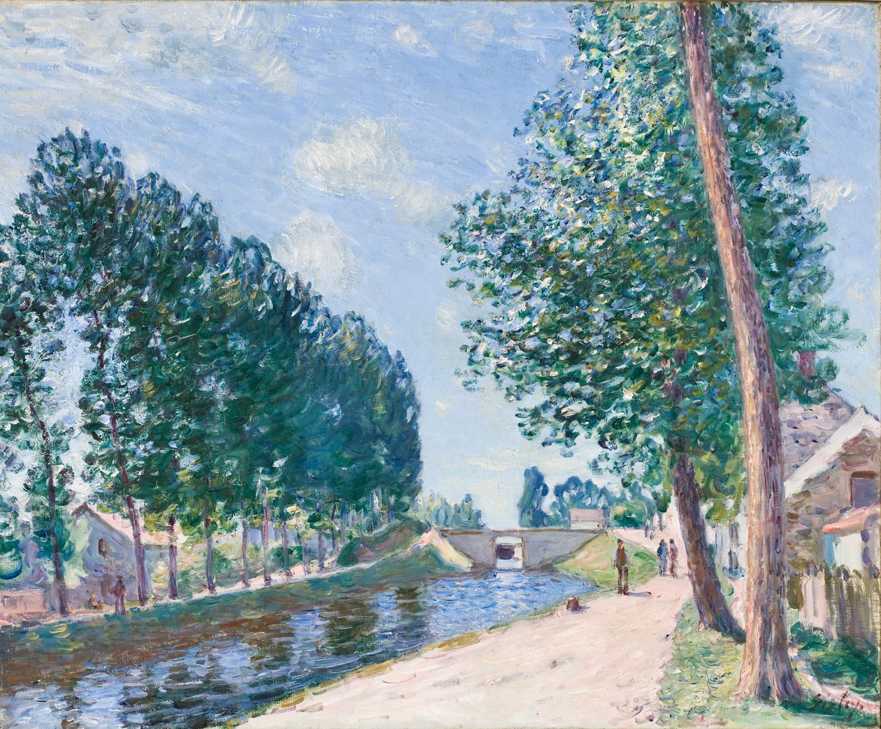 Loing-kanava Moiretissa, noin 1892 tekijältä Alfred Sisley