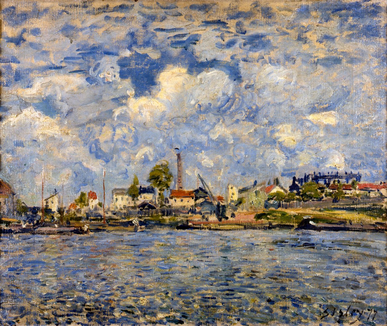 Seine Point du Jourissa, 1877 tekijältä Alfred Sisley