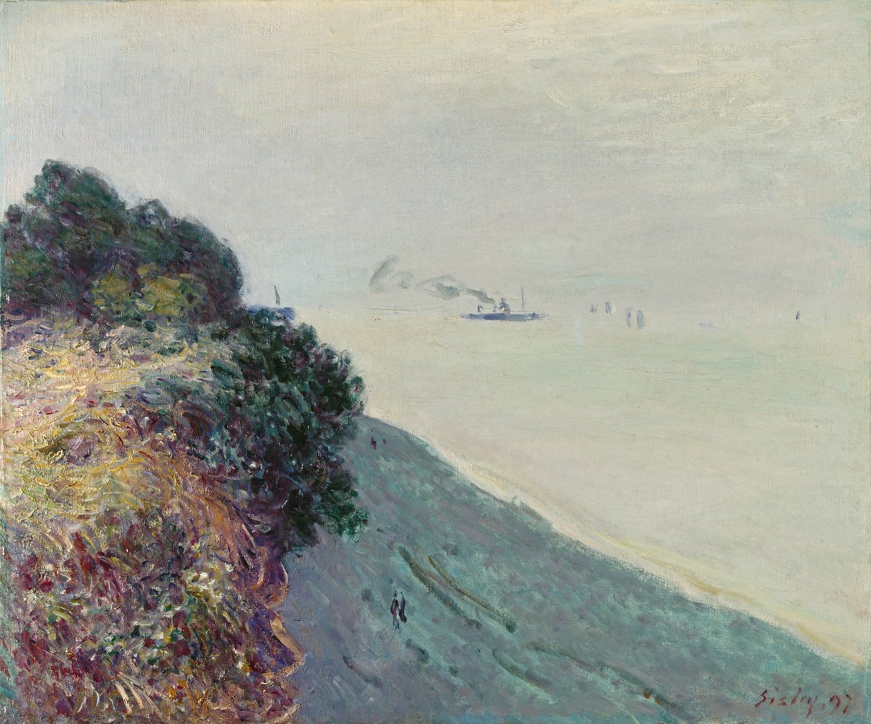 Walesin rannikko tekijältä Alfred Sisley