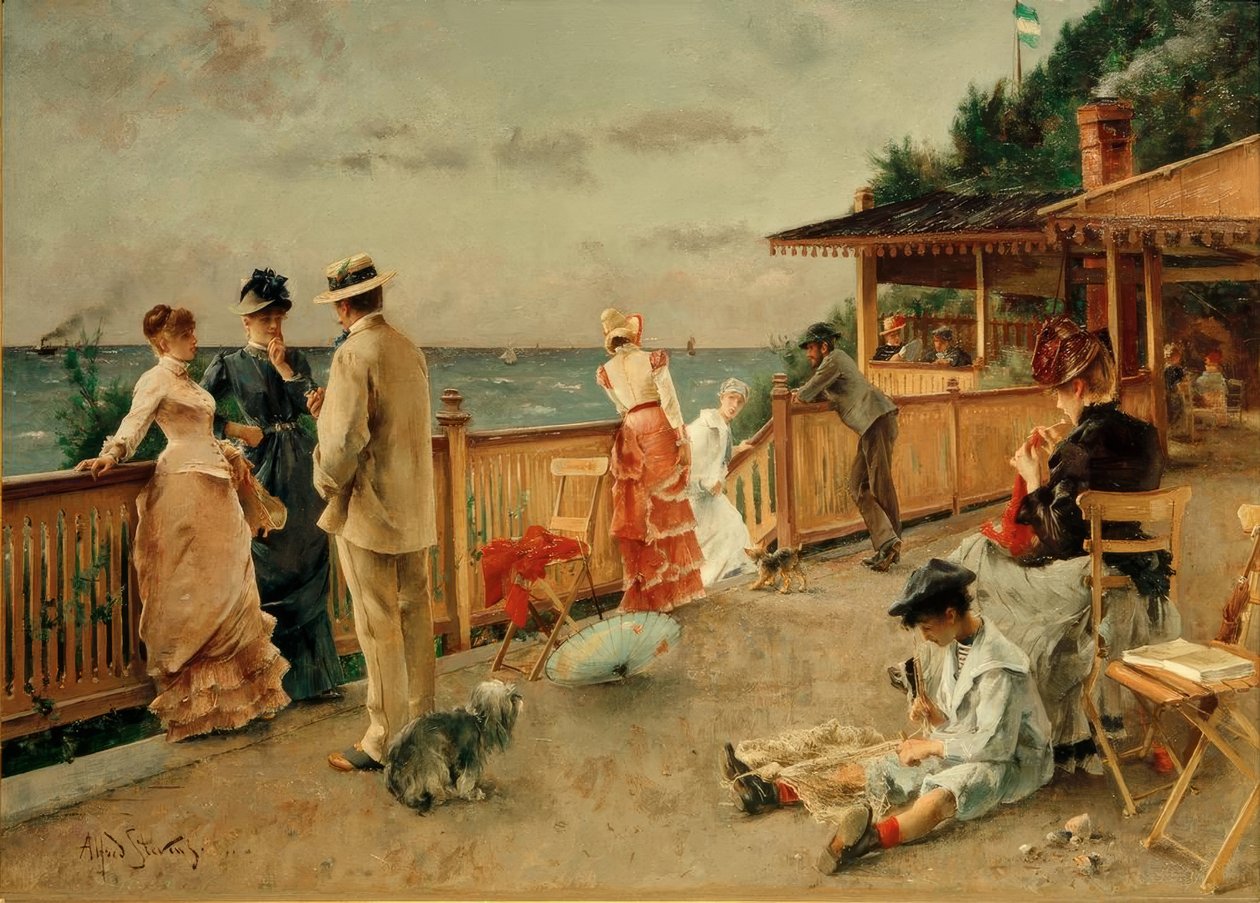 A.Stevens, Villa des Falaises, Sainte-Adresse tekijältä Alfred Emile Stevens
