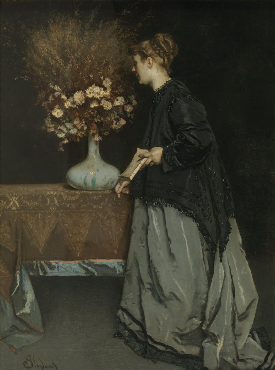 Syksyn kukat, 1867 tekijältä Alfred Emile Stevens