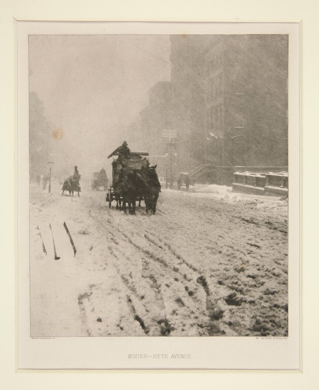 Talvi - Fifth Avenue tekijältä Alfred Stieglitz