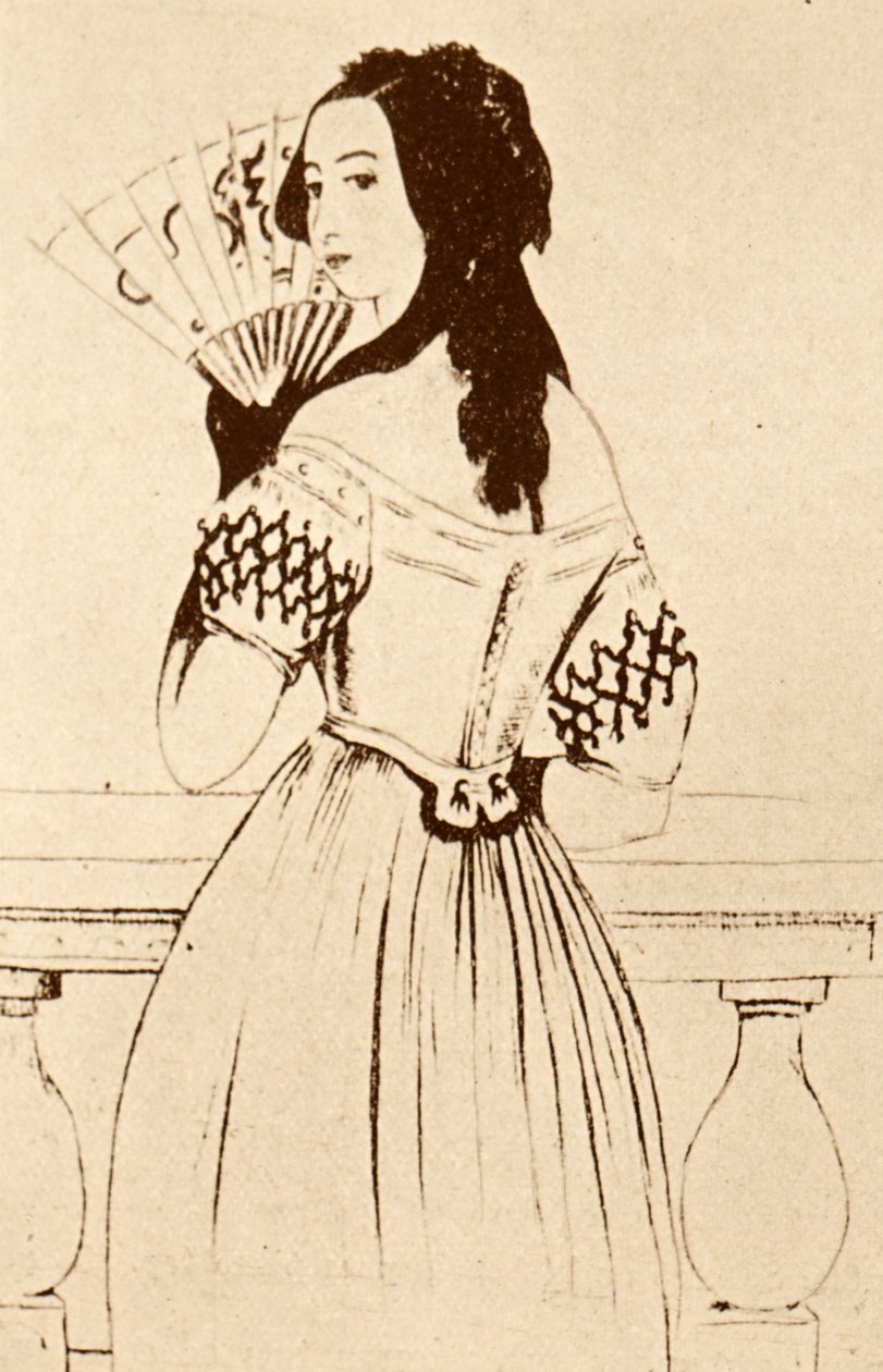 George Sand (piirustus) tekijältä Alfred de Musset