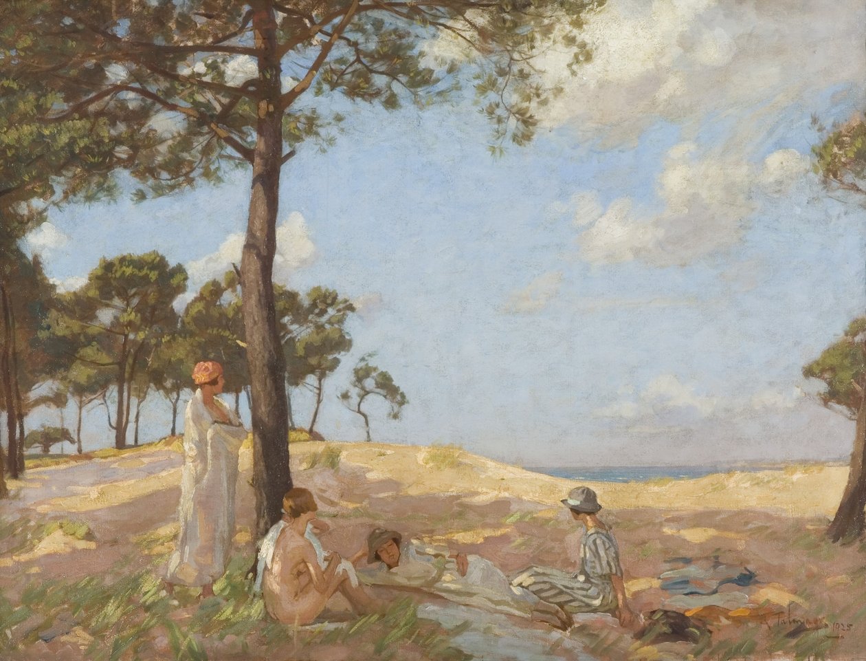 Kylpylät, Pas de Calais tekijältä Algernon Mayow Talmage