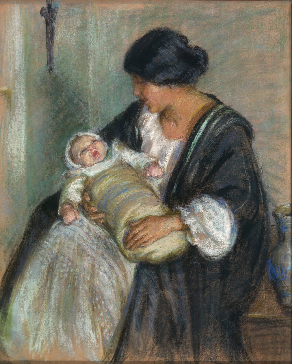 Äiti ja itkevä vauva tekijältä Alice Pike Barney