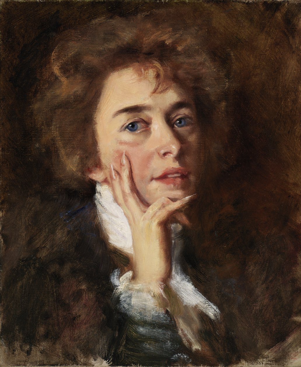 Omakuva Jabotin kanssa, 1896. tekijältä Alice Pike Barney
