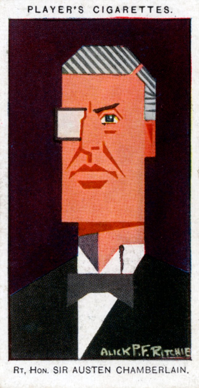 Austen Chamberlain, brittiläinen poliitikko, 1926 tekijältä Alick P. F. Ritchie