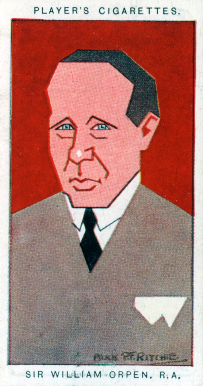 Sir William Orpen, brittiläinen taidemaalari, 1926. tekijältä Alick P. F. Ritchie