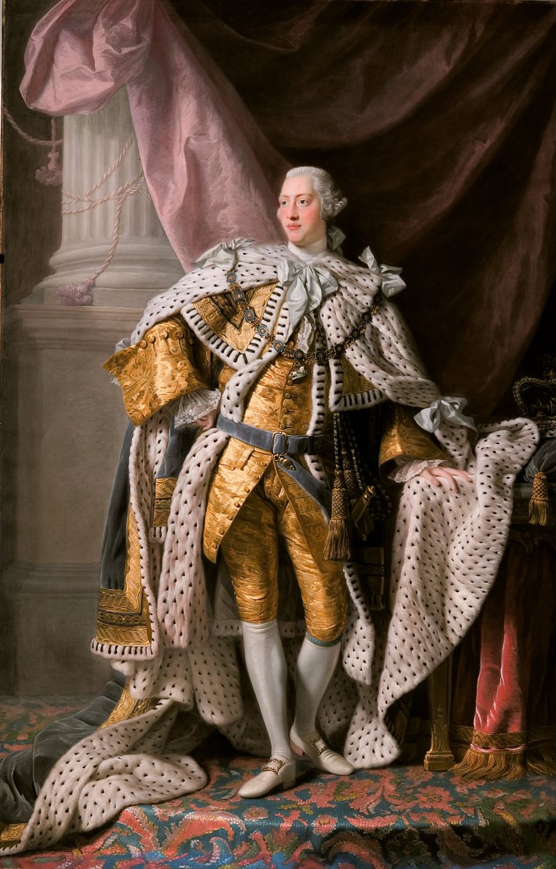 Kuningas Yrjö III kruunajaispuvussa tekijältä Allan Ramsay