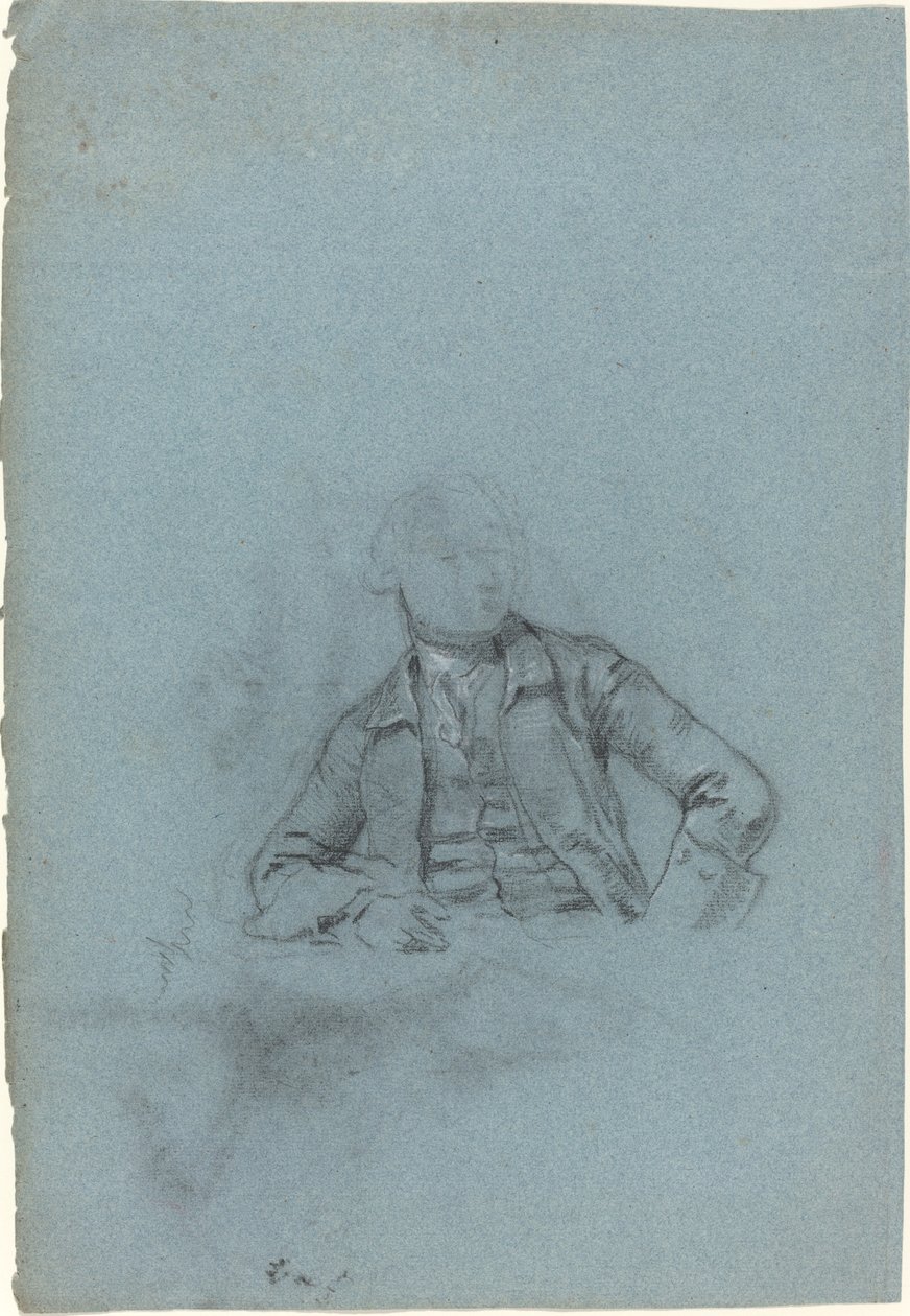 Tutkimus istuvasta miehestä [recto] tekijältä Allan Ramsay