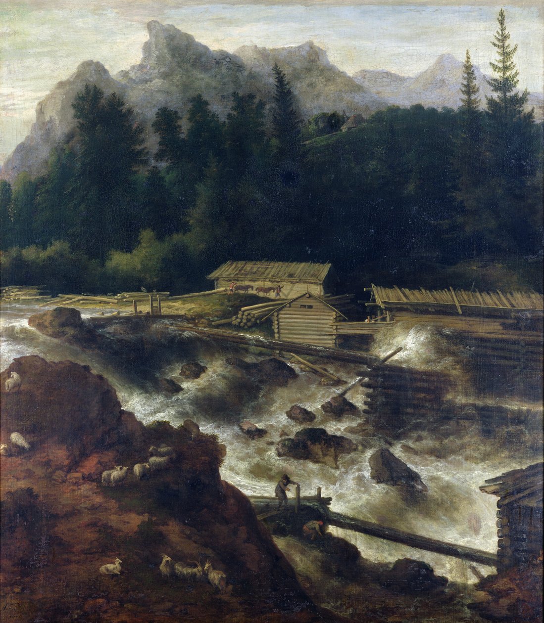 Skandinavian maisema, 1670 tekijältä Allart van Everdingen