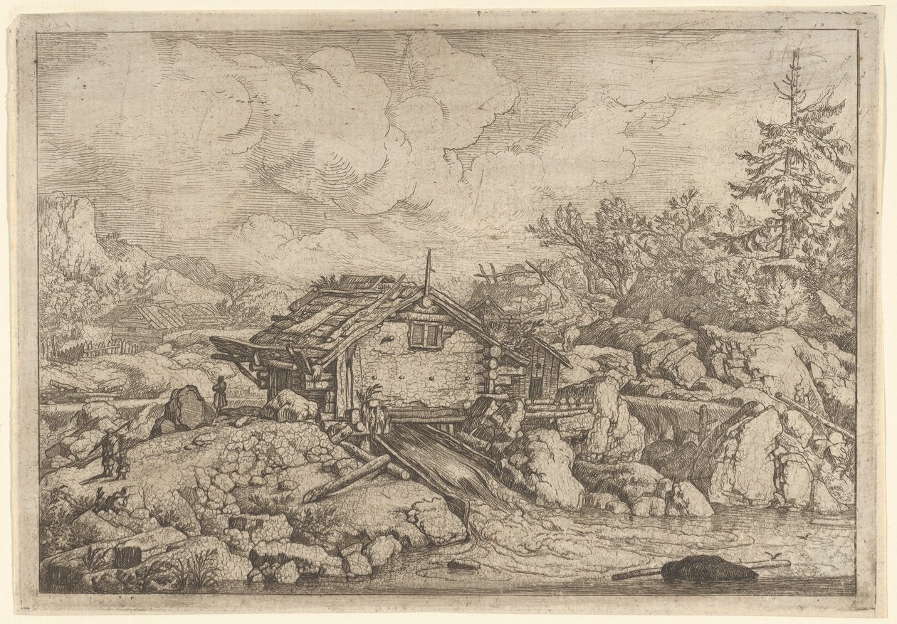 Vesimylly, 1600-luku. tekijältä Allart van Everdingen