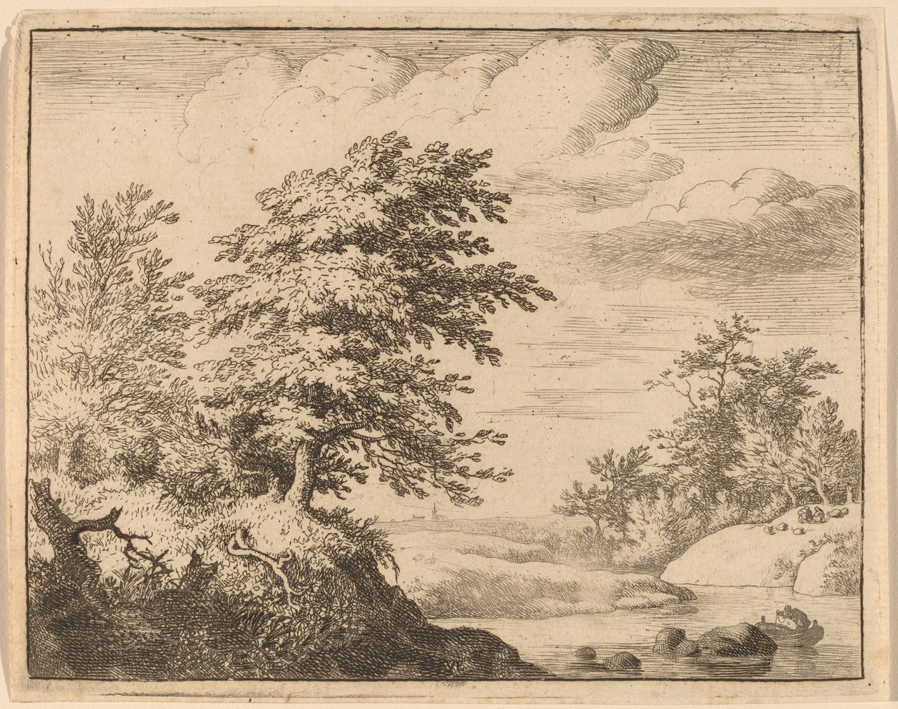 Rio sinuoso, provavelmente c. 16451656. finlandês tekijältä Allart van Everdingen