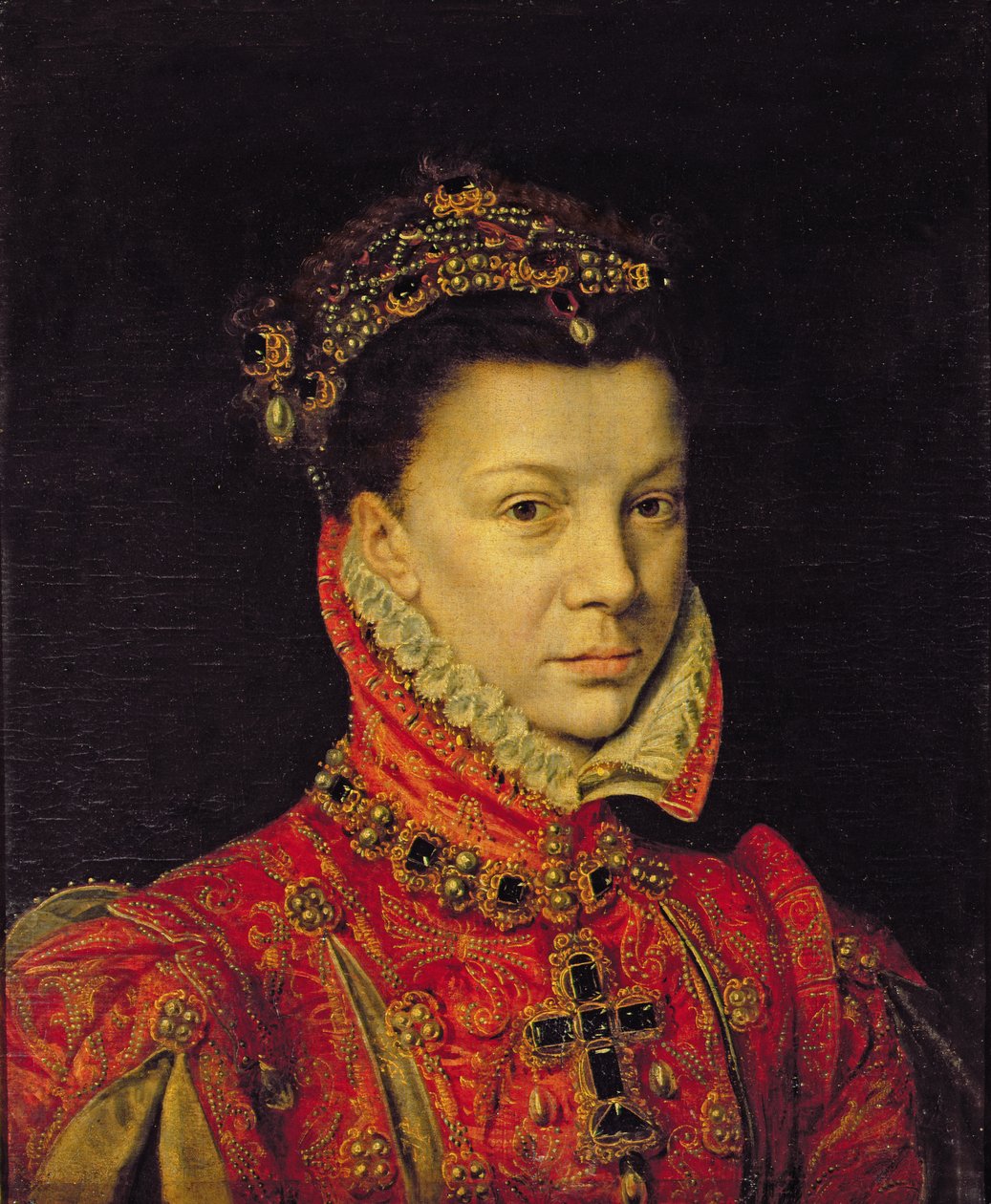 Elizabeth of Valois (1545-68) 1570 tekijältä Alonso Sánchez Coello