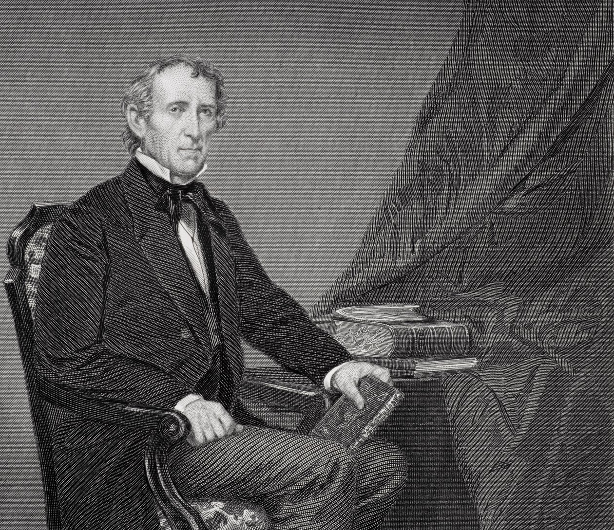 John Tylerin (1790-1862) muotokuva (254657:n yksityiskohta) tekijältä Alonzo Chappel