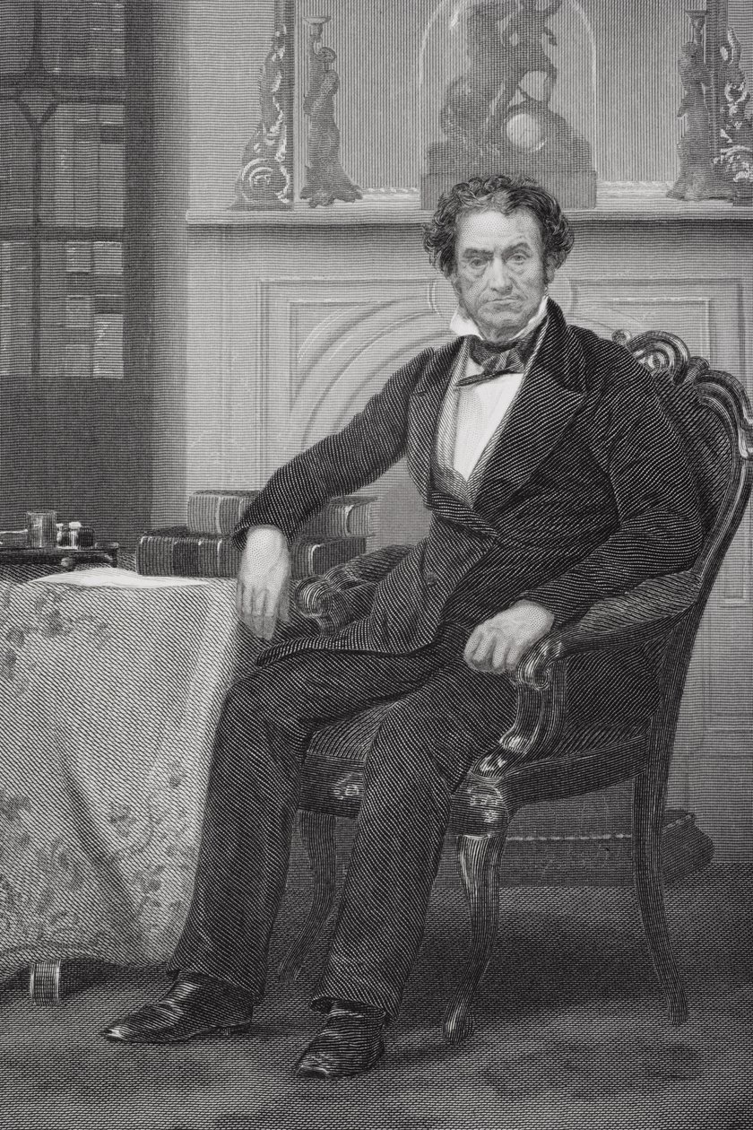 Rufus Choaten muotokuva (1799-1859) (litho) tekijältä Alonzo Chappel