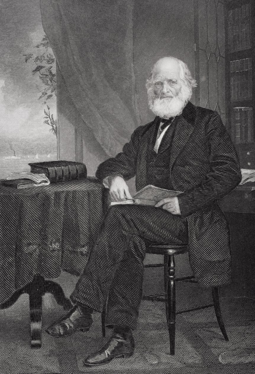 William Cullen Bryant (1794-1878) tekijältä Alonzo Chappel
