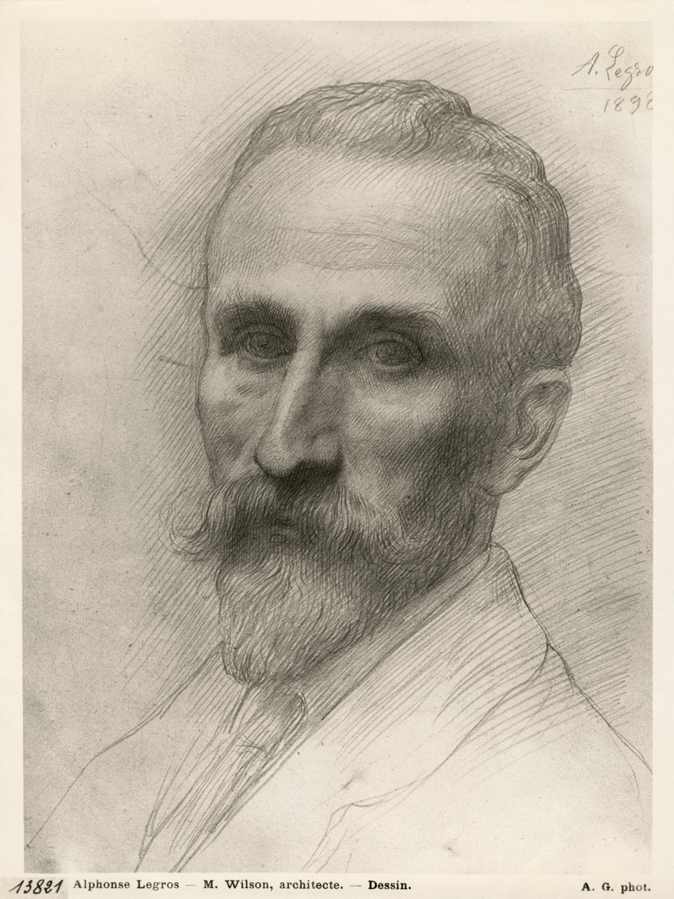 Mr Wilson, arkkitehti, 1898 (hopeakärki pahville) tekijältä Alphonse Legros